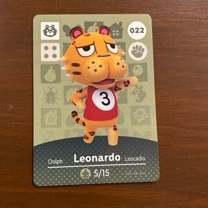 Animal Crossing Leonardo Amiibo Card #22